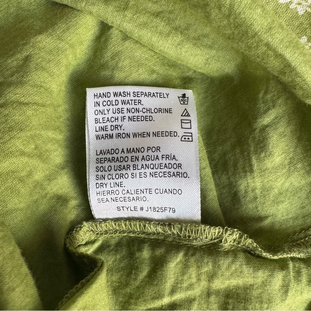 Bila 77 Green Floral Tiered Midi Dress - Boho Cottagecore - XS - Picture 6 of 6